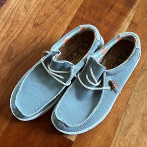 Like new hey dudes! Worn one time. Size 8 men’s